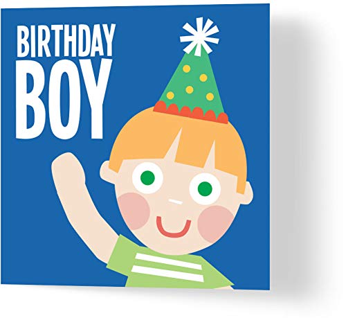 Wuzci Geburtstagskarte Birthday Boy 150 mm Länge x 150 mm Breite von Wuzci