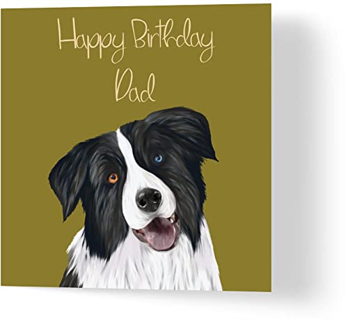 Wuzci Geburtstagskarte "Happy Birthday Dad", 150 mm Länge x 150 mm Breite von Wuzci