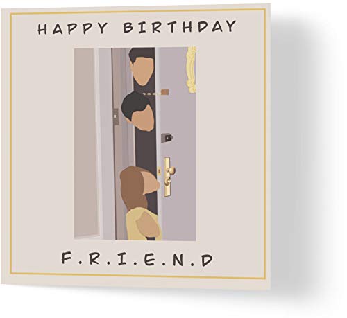 Wuzci Geburtstagskarte Happy Birthday F R I E N D, 150 mm L nge x 150 mm Breite von Wuzci