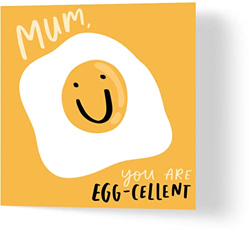 Wuzci Geburtstagskarte "Mum, You are Egg-Cellent", 150 mm Länge x 150 mm Breite von Wuzci