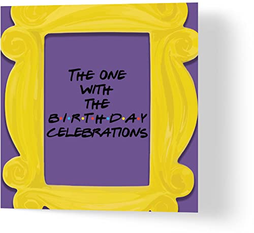 Wuzci Geburtstagskarte "The One with the Birthday Celebrations", 150 mm Länge x 150 mm Breite von Wuzci