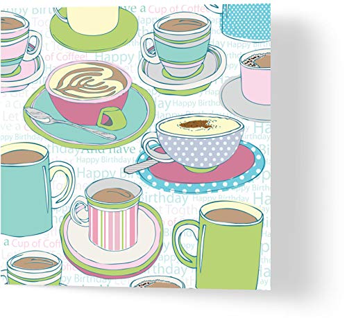 Wuzci Grußkarte mit Aufschrift Happy Birthday Let's Get Together Soon Wuzci Grußkarte mit Aufschrift Happy Birthday Let's Get Together Soon von Wuzci