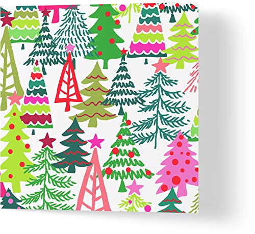 Wuzci Grußkarte mit Weihnachtsbäumen von Wuzci