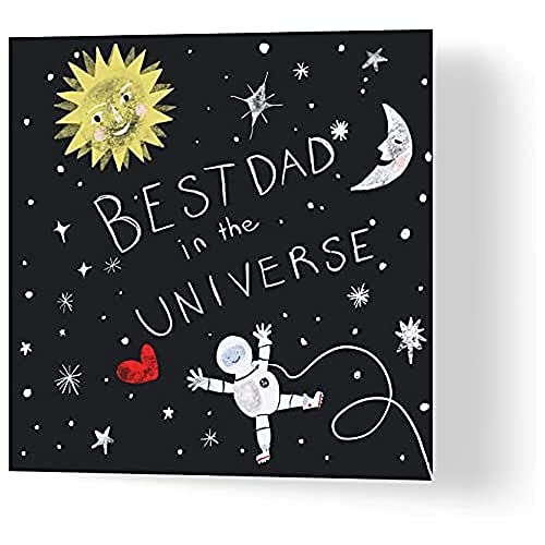 Wuzci Grußkarte zum Vatertag "Best Dad in the Universe" von Wuzci
