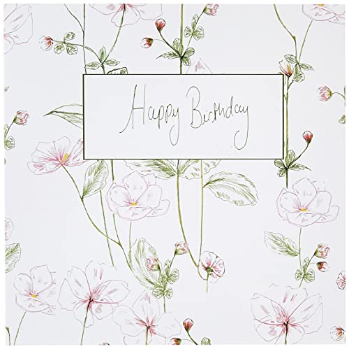 Wuzci Happy Birthday Grußkarte, mehrfarbig, 150 x 150 mm von Wuzci