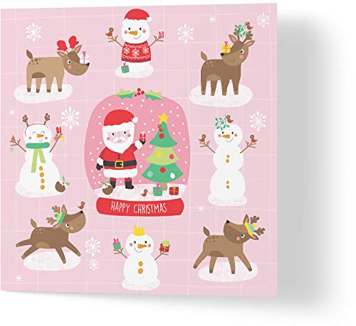 Wuzci Happy Christmas Grußkarte von Wuzci