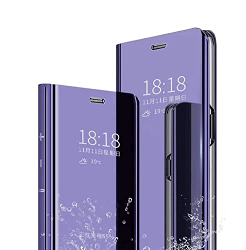 Wuzixi Hülle für Samsung Galaxy A53 5G. Smart Case, Tasche Smart Spiegelüberzug Sleep Flip Leder Tasche Smart Leder Tasche Schutzhülle für Samsung Galaxy A53 5G.Lila von Wuzixi