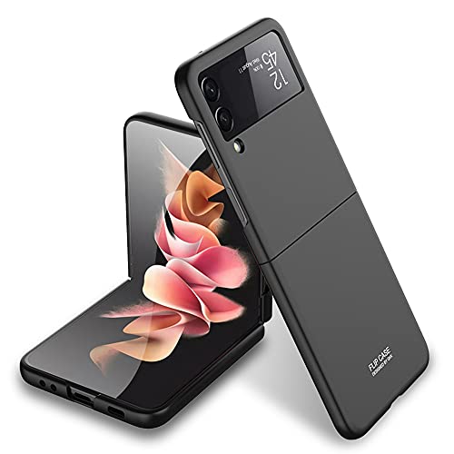 Wuzixi Schutzhülle für Samsung Galaxy Z Flip 3, Matte Oberfläche [Ultra leicht] [Ultradünn] Premium Dünnes Material Rundumschutz Schutzhülle für Samsung Galaxy Z Flip 3. Schwarz von Wuzixi