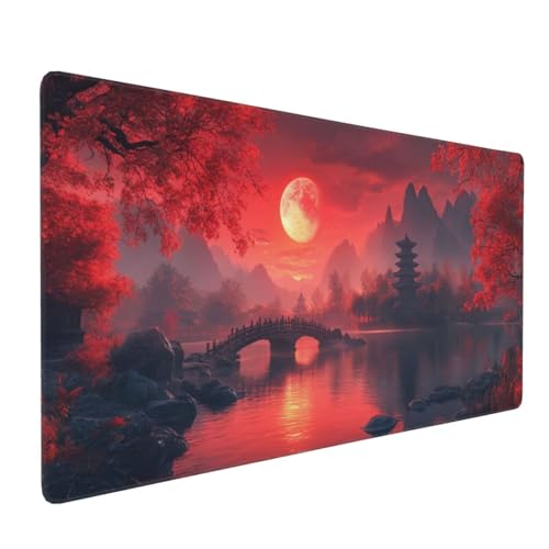 Großes Mauspad XXL, Gaming Mousepad 1500x800mm - Verbessert Präzision und Geschwindigkei, Langlebig Erweiterter Schreibtisch Schutz Mausmatte mit genähten Kanten Laptop, Computer Hongyue-Brücke H6201 Großes Mauspad XXL, Gaming Mousepad 1500x800mm - Verbessert Präzision und Geschwindigkei, Langlebig Erweiterter Schreibtisch Schutz Mausmatte mit genähten Kanten Laptop, Computer Hongyue-Brücke H6201 von Wweio