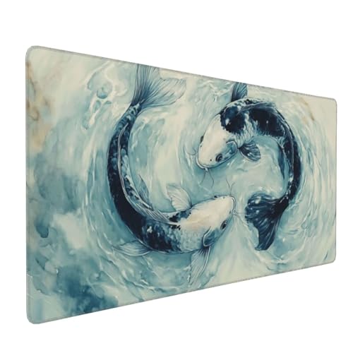 Großes Mauspad XXL, Gaming Mousepad 1500x800mm Verbessert Präzision und Geschwindigkei Langlebig Erweiterter Schreibtisch Schutz Mausmatte mit genähten Kanten Büro, Laptop, Computer Blauer Fisch H5798 Großes Mauspad XXL, Gaming Mousepad 1500x800mm Verbessert Präzision und Geschwindigkei Langlebig Erweiterter Schreibtisch Schutz Mausmatte mit genähten Kanten Büro, Laptop, Computer Blauer Fisch H5798 von Wweio