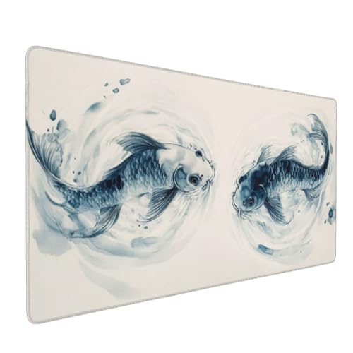 Großes Mauspad XXL, Gaming Mousepad 1500x800mm Verbessert Präzision und Geschwindigkei Langlebig Erweiterter Schreibtisch Schutz Mausmatte mit genähten Kanten Büro, Laptop, Computer Blauer Fisch H5746 Großes Mauspad XXL, Gaming Mousepad 1500x800mm Verbessert Präzision und Geschwindigkei Langlebig Erweiterter Schreibtisch Schutz Mausmatte mit genähten Kanten Büro, Laptop, Computer Blauer Fisch H5746 von Wweio