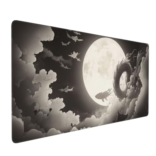 Großes Mauspad XXL, Gaming Mousepad 1500x800mm - Verbessert Präzision und Geschwindigkei Langlebig Erweiterter Schreibtisch Schutz Mausmatte mit genähten Kanten Büro, Laptop, Computer Mond Wolke H6149 Großes Mauspad XXL, Gaming Mousepad 1500x800mm - Verbessert Präzision und Geschwindigkei Langlebig Erweiterter Schreibtisch Schutz Mausmatte mit genähten Kanten Büro, Laptop, Computer Mond Wolke H6149 von Wweio