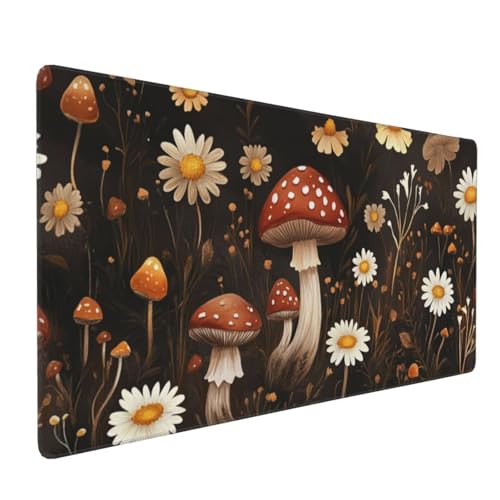 Großes Mauspad XXL, Gaming Mousepad 1500x800mm - Verbessert Präzision und Geschwindigkei Langlebig Erweiterter Schreibtisch Schutz Mausmatte mit genähten Kanten Büro, Laptop, Computer Roter Pilz H6344 Großes Mauspad XXL, Gaming Mousepad 1500x800mm - Verbessert Präzision und Geschwindigkei Langlebig Erweiterter Schreibtisch Schutz Mausmatte mit genähten Kanten Büro, Laptop, Computer Roter Pilz H6344 von Wweio
