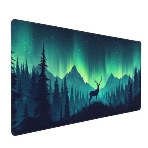 Großes Mauspad XXL, Gaming Mousepad 1500x800mm - Verbessert Präzision und Geschwindigkei Langlebig Erweiterter Schreibtisch Schutz Mausmatte mit genähten Kanten Laptop, Computer Berggrünes Licht H6227 Großes Mauspad XXL, Gaming Mousepad 1500x800mm - Verbessert Präzision und Geschwindigkei Langlebig Erweiterter Schreibtisch Schutz Mausmatte mit genähten Kanten Laptop, Computer Berggrünes Licht H6227 von Wweio