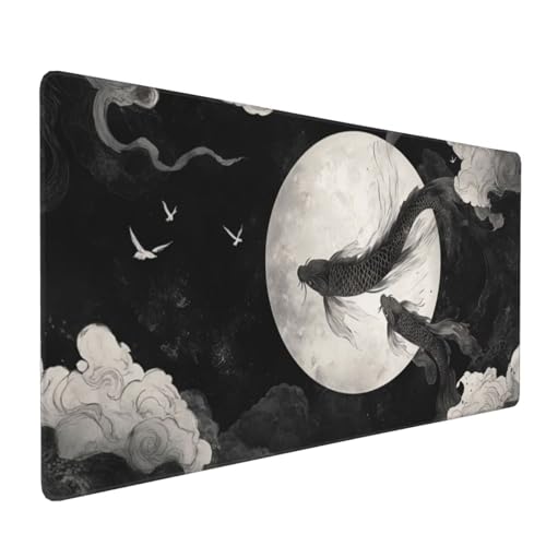 Großes Mauspad XXL, Gaming Mousepad 1500x800mm - Verbessert Präzision und Geschwindigkei Langlebig Erweiterter Schreibtisch Schutz Mausmatte mit genähten Kanten Laptop, Computer Blackfish Cloud H6188 Großes Mauspad XXL, Gaming Mousepad 1500x800mm - Verbessert Präzision und Geschwindigkei Langlebig Erweiterter Schreibtisch Schutz Mausmatte mit genähten Kanten Laptop, Computer Blackfish Cloud H6188 von Wweio