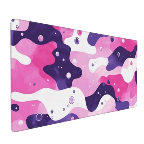 Großes Mauspad XXL, Gaming Mousepad 1500x800mm Verbessert Präzision und Geschwindigkei Langlebig Erweiterter Schreibtisch Schutz Mausmatte mit genähten Kanten Laptop, Computer Rosa, Lila, Linien H5759 Großes Mauspad XXL, Gaming Mousepad 1500x800mm Verbessert Präzision und Geschwindigkei Langlebig Erweiterter Schreibtisch Schutz Mausmatte mit genähten Kanten Laptop, Computer Rosa, Lila, Linien H5759 von Wweio