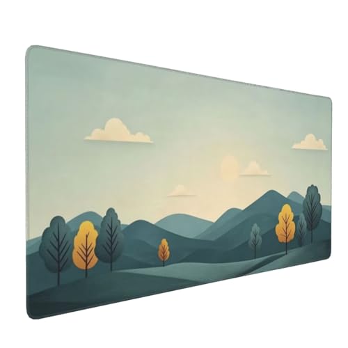 Großes Mauspad XXL, Gaming Mousepad 1500x800mm Verbessert Präzision und Geschwindigkei Langlebig Erweiterter Schreibtisch Schutz Mausmatte mit genähten Kanten PC, Büro, Laptop, Computer Bergbaum H5954 Großes Mauspad XXL, Gaming Mousepad 1500x800mm Verbessert Präzision und Geschwindigkei Langlebig Erweiterter Schreibtisch Schutz Mausmatte mit genähten Kanten PC, Büro, Laptop, Computer Bergbaum H5954 von Wweio