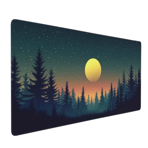 Großes Mauspad XXL, Gaming Mousepad 1500x800mm Verbessert Präzision und Geschwindigkei Langlebig Erweiterter Schreibtisch Schutz Mausmatte mit genähten Kanten PC, Büro, Laptop, Computer Bergwald H6305 Großes Mauspad XXL, Gaming Mousepad 1500x800mm Verbessert Präzision und Geschwindigkei Langlebig Erweiterter Schreibtisch Schutz Mausmatte mit genähten Kanten PC, Büro, Laptop, Computer Bergwald H6305 von Wweio