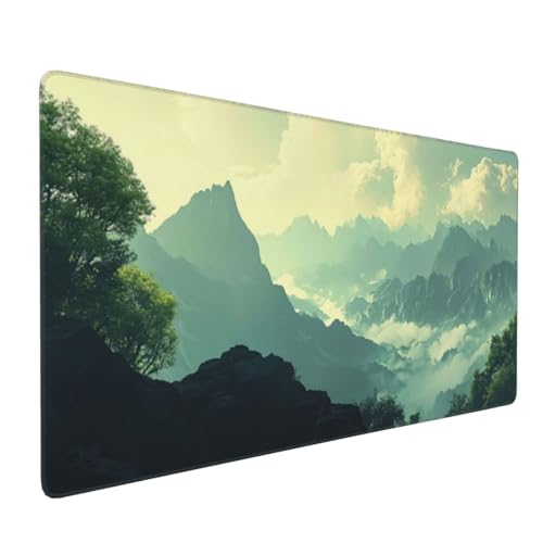 Großes Mauspad XXL Gaming Mousepad 1500x800mm Verbessert Präzision und Geschwindigkei Langlebig Erweiterter Schreibtisch Schutz Mausmatte mit genähten Kanten PC, Büro, Laptop, Computer Bergwolke H5889 Großes Mauspad XXL Gaming Mousepad 1500x800mm Verbessert Präzision und Geschwindigkei Langlebig Erweiterter Schreibtisch Schutz Mausmatte mit genähten Kanten PC, Büro, Laptop, Computer Bergwolke H5889 von Wweio