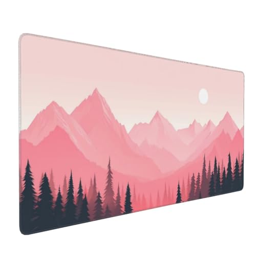 Großes Mauspad XXL Gaming Mousepad 1500x800mm Verbessert Präzision und Geschwindigkei Langlebig Erweiterter Schreibtisch Schutz Mausmatte mit genähten Kanten PC, Büro, Laptop, Computer Rosa Berg H6370 Großes Mauspad XXL Gaming Mousepad 1500x800mm Verbessert Präzision und Geschwindigkei Langlebig Erweiterter Schreibtisch Schutz Mausmatte mit genähten Kanten PC, Büro, Laptop, Computer Rosa Berg H6370 von Wweio