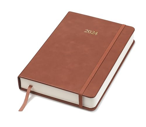 Wykeham's 2020 Tagebuch/Planer, A5, 1 Tag pro Seite, Schwarz/Braun A5 braun von Wykeham's