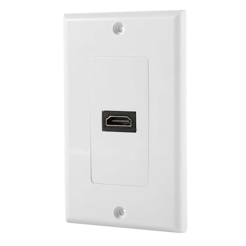 Wynrzyj 1 Port HDTV Kompatibler Wandplattenwandstopfen Für Home Projector Installationen Unterstützt 4K2K Weiß von Wynrzyj