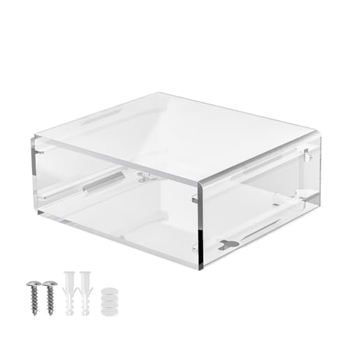 Wynrzyj Acryl Schutzhülle Für Wandmontage Präzise Schnitthalterung Für Wandschreibtisch Unter Dem Schreibtischhalterungsregal Rack von Wynrzyj