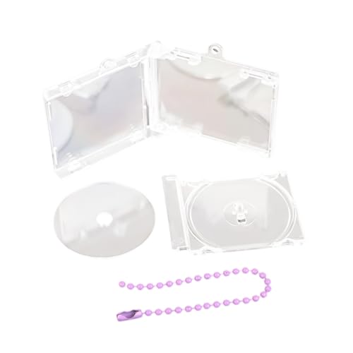 Wynrzyj Decled Disc Case Keychain Für Schlüsselanhänger Rucksack Hanging Kette Clip Creative Acrylscheibenhänge Hangch Charm Clip von Wynrzyj