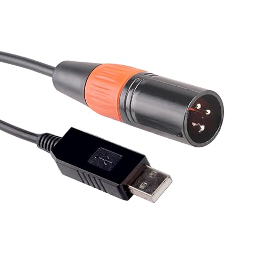 Wynrzyj USB RS485 Bis DMX512 3Pin Adapter Für LED Bühnenbeleuchtung Und Schallausrüstung 1 5 M Länge von Wynrzyj