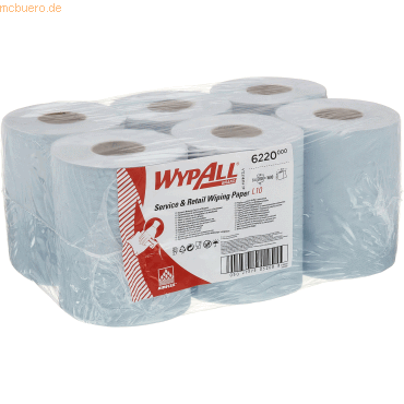 Wypall Wischtuch Reach 6220 1-lagig blau 6x280 Blatt Wypall Wischtuch Reach 6220 1-lagig blau 6x280 Blatt von Wypall