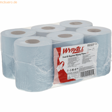 Wypall Wischtuch Reach 6223 1-lagig blau 6x430 Blatt von Wypall