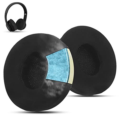Wzsipod Frozen Solo 3 Earpad Ersatz für Beats Kopfhörer, kompatibel mit Beats Solo 2 Wireless/Wired, nicht für Studio 3/2, Beats Solo Ersatz-Ohrpolster mit Memory-Schaum von Wzsipod
