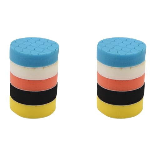 Wzxksoac 10 StüCk 4 Polieren Kissen Polieren Schwamm Kissen Kit für Auto Puffer Polierer Schleifen, Wachsen, Polieren, Versiegeln Glasur Wzxksoac 10 StüCk 4 Polieren Kissen Polieren Schwamm Kissen Kit für Auto Puffer Polierer Schleifen, Wachsen, Polieren, Versiegeln Glasur von Wzxksoac