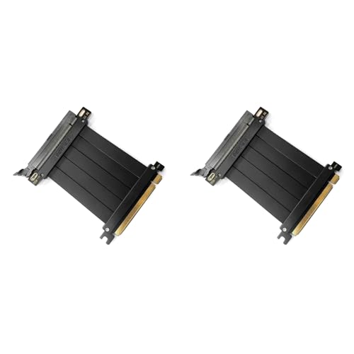 Wzxksoac 2X Full Speed PCI-E 4.0 16 X Grafikkarten-VerläNgerungskabel, Adapterplatine, Erweiterungsport, 180-Grad-10-Cm-Kabel Wzxksoac 2X Full Speed PCI-E 4.0 16 X Grafikkarten-VerläNgerungskabel, Adapterplatine, Erweiterungsport, 180-Grad-10-Cm-Kabel von Wzxksoac