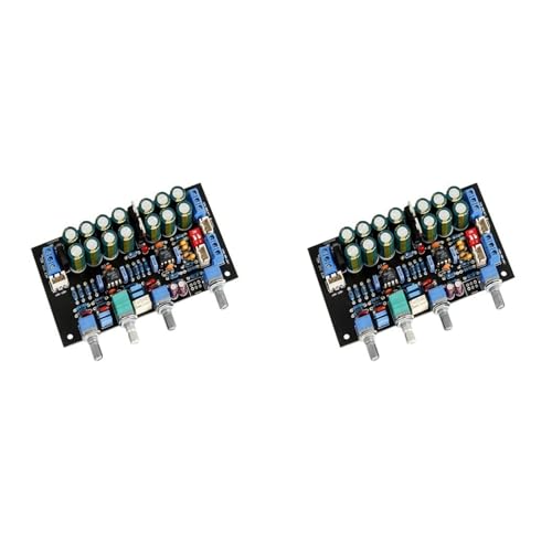 Wzxksoac 2X Praktische Multifunktionale VorverstäRker-Tontafel, VorverstäRker, LautstäRke, Tonsteuerung, DIY-LautsprecherverstäRker, Sound-Audio-VerstäRker von Wzxksoac