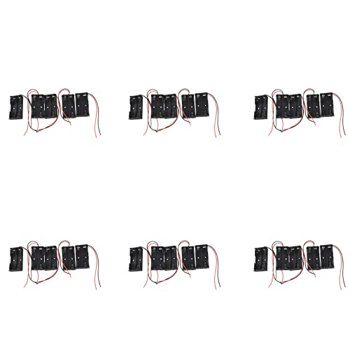 Wzxksoac 30 Stueck 2 x 1,5 V AA-Batteriehalter-Kasten Schwarz M Anschlussdraehte Wzxksoac 30 Stueck 2 x 1,5 V AA-Batteriehalter-Kasten Schwarz M Anschlussdraehte von Wzxksoac