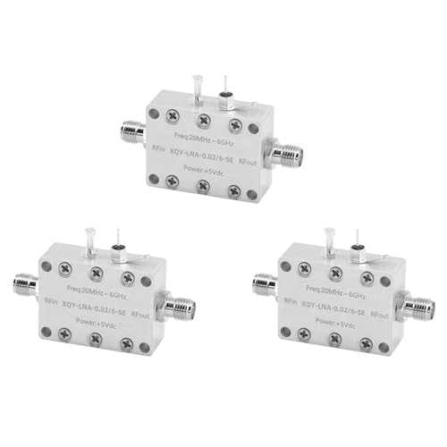 Wzxksoac 3X Rauscharmer LNA-VerstäRker mit 0,02-6 GHz, Hochlinearer HF-VorverstäRker mit Hoher VerstäRkung und SMA-Buchse Wzxksoac 3X Rauscharmer LNA-VerstäRker mit 0,02-6 GHz, Hochlinearer HF-VorverstäRker mit Hoher VerstäRkung und SMA-Buchse von Wzxksoac