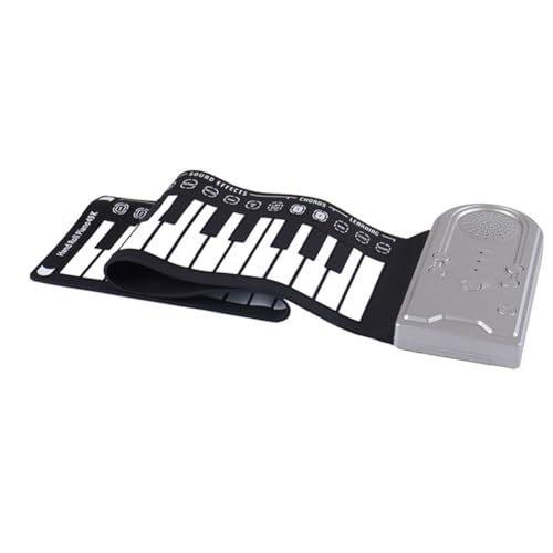 Wzxksoac 49-Tasten-Handklavier mit Lautsprecher, Tragbares, Zusammenklappbares Kinderklavier, Klavierunterrichtsinstrument für Anfänger, Silber Wzxksoac 49-Tasten-Handklavier mit Lautsprecher, Tragbares, Zusammenklappbares Kinderklavier, Klavierunterrichtsinstrument für Anfänger, Silber von Wzxksoac