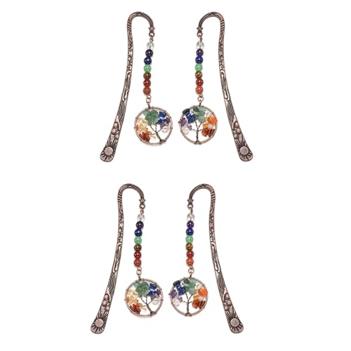 Wzxksoac 4X Chakra Kristall Lesezeichen Vintage Metallbaum Lesezeichen für Frauen, SchüLer, Lehrer, Abschluss, Wzxksoac 4X Chakra Kristall Lesezeichen Vintage Metallbaum Lesezeichen für Frauen, SchüLer, Lehrer, Abschluss, von Wzxksoac