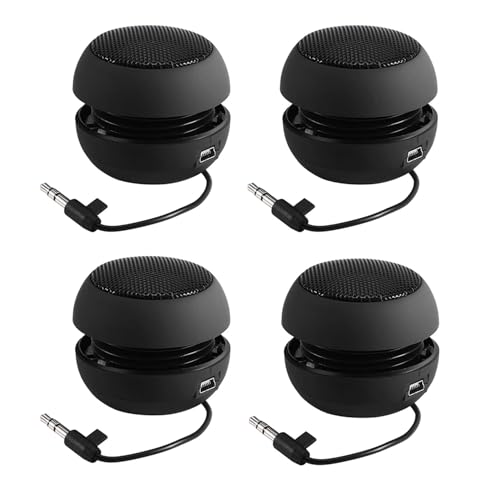 Wzxksoac 4X Tragbarer Mini Lautsprecher mit 3,5 mm Audio Kabel Niederspannungs Einbau Lautsprecher für Wzxksoac 4X Tragbarer Mini Lautsprecher mit 3,5 mm Audio Kabel Niederspannungs Einbau Lautsprecher für von Wzxksoac