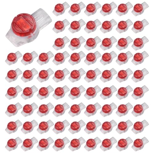 Wzxksoac 550 Stueck Gel Spleissung UY Steckverbinder 3 Anschluss-Kabel-Steckverbinder Rot + Klar Wzxksoac 550 Stueck Gel Spleissung UY Steckverbinder 3 Anschluss-Kabel-Steckverbinder Rot + Klar von Wzxksoac