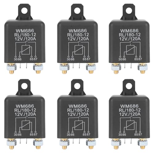 Wzxksoac 6X DC Batterie Trennrelais 12V/120A Spitzenlast Fuer Pkw Kfz (12V/120A) von Wzxksoac