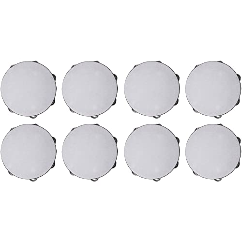 Wzxksoac 8X Kinder 8-Tamburin Musical Tambourine Runde Percussion Geschenk Fuer KTV Party von Wzxksoac