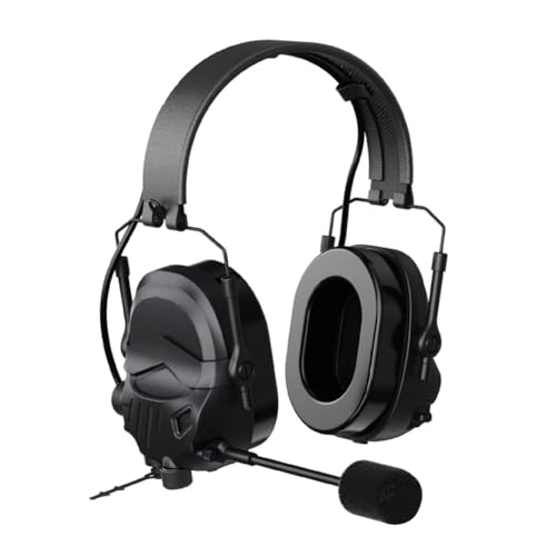 Wzxksoac Taktisches Headset mit Mikrofon K/M-Stecker Faltbarer Anti-Lärm-Kopfhörer Jagd Gehörschutz NRR25dB Wzxksoac Taktisches Headset mit Mikrofon K/M-Stecker Faltbarer Anti-Lärm-Kopfhörer Jagd Gehörschutz NRR25dB von Wzxksoac