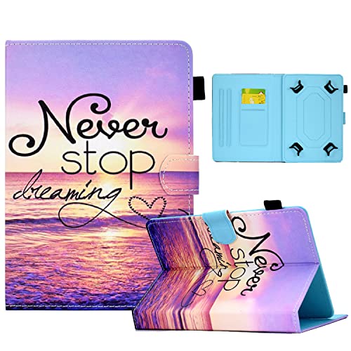 10 inch Tablet Case Cover - hülle 10.1 Zoll universal für Samsung Galaxy E 9.6/Tab S2 9.7, ASUS ZenPad 10, Lenovo TB-X103F/Tab 2 A10-70, T5 10/M5 Lite 10 (Seawater) von X-Best