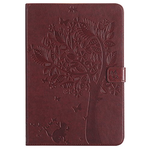 X-Best Samsung Galaxy Tab A 9.7 Inch Hülle PU Leder Flip Case Cover Magnetisch Ständer Tasche Tablet Schutzhülle mit Kartenfach für Galaxy Tab A 9.7" Tablet SM-T550/T551/T555 von X-Best