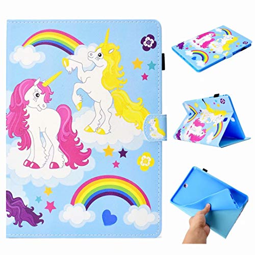 X-Best Samsung Galaxy Tab A 9.7 Inch Hülle PU Leder Flip Case Cover Magnetisch Ständer Tasche Tablet Schutzhülle mit Kartenfach für Galaxy Tab A 9.7" Tablet SM-T550/T551/T555 von X-Best