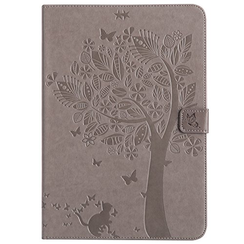 X-Best Samsung Galaxy Tab A 9.7 Inch Hülle PU Leder Flip Case Cover Magnetisch Ständer Tasche Tablet Schutzhülle mit Kartenfach für Galaxy Tab A 9.7" Tablet SM-T550/T551/T555 von X-Best