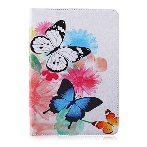 X-Best Samsung Galaxy Tab A 9.7 Inch Hülle PU Leder Flip Case Cover Magnetisch Ständer Tasche Tablet Schutzhülle mit Kartenfach für Galaxy Tab A 9.7" Tablet SM-T550/T551/T555 von X-Best