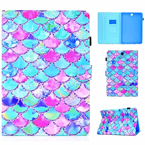 X-Best Samsung Galaxy Tab A 9.7 Inch Hülle PU Leder Flip Case Cover Magnetisch Ständer Tasche Tablet Schutzhülle mit Kartenfach für Galaxy Tab A 9.7" Tablet SM-T550/T551/T555 von X-Best